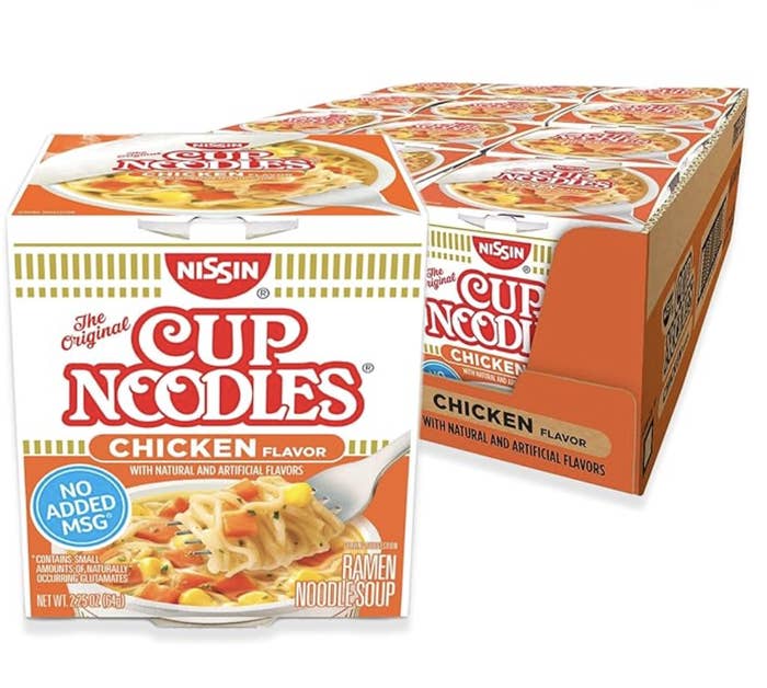 A pack of cup Noodles