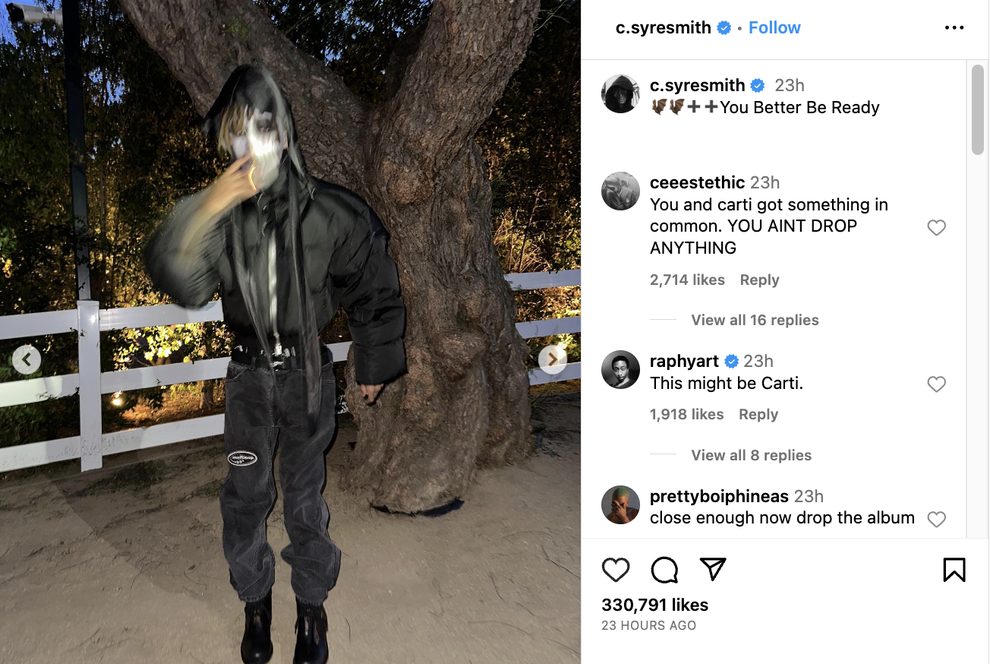 Jaden Smith Went as Playboi Carti for Halloween | Complex