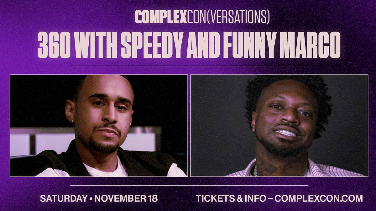 Funny Marco will sit down for a '360 With Speedy' interview during ComplexCon 2023.