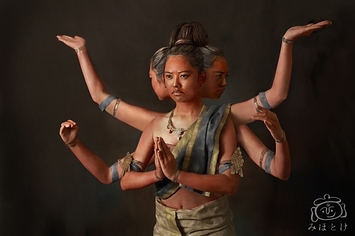 阿修羅の姿になった「みほとけ」さん