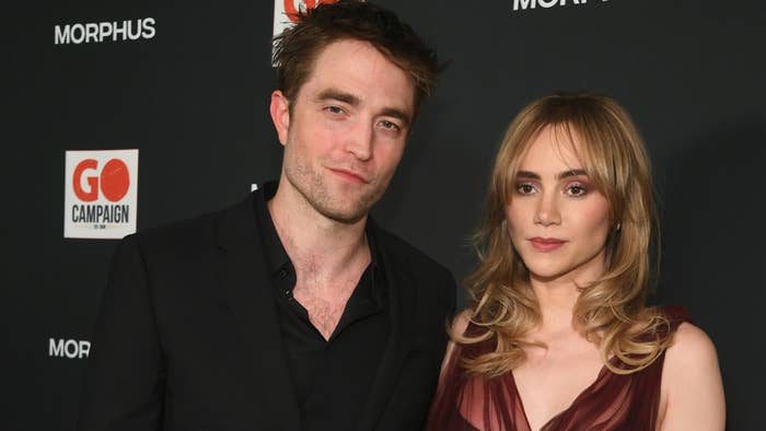 robert pattinson and suki waterhouse on the red carpet