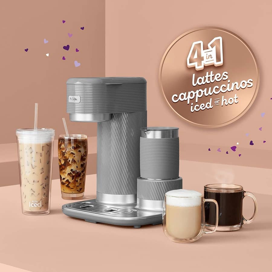 Mr. Coffee Single-Serve Iced and Hot Coffee Maker with Gold-Tone Coffee  Filter & Reusable Tumbler - Macy's