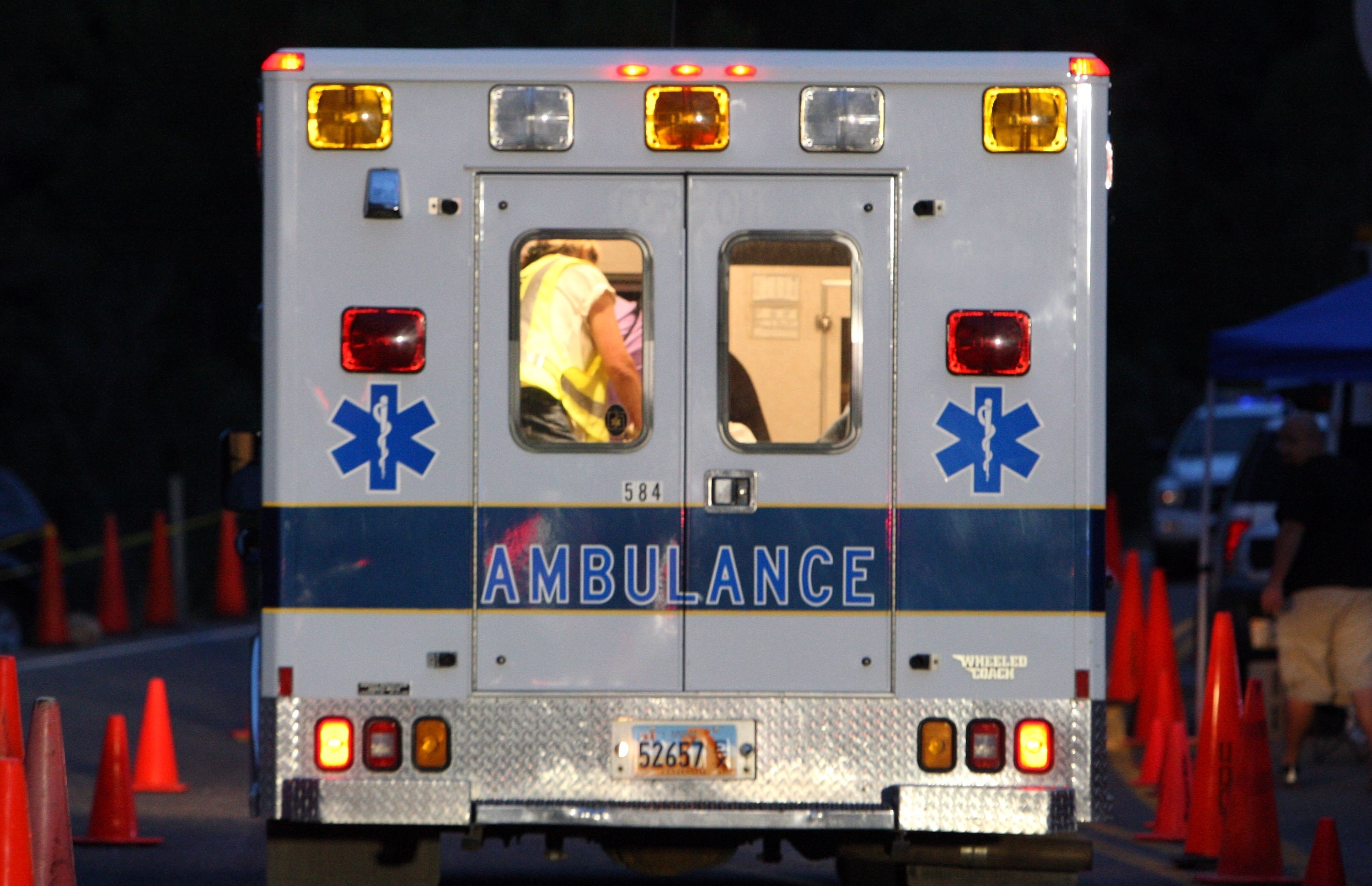 An ambulance truck