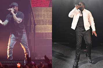 50 cent and diddy pictured performing live