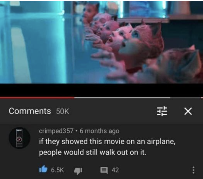 &quot;if they showed this movie on an airplane, people would still walk out on it&quot;