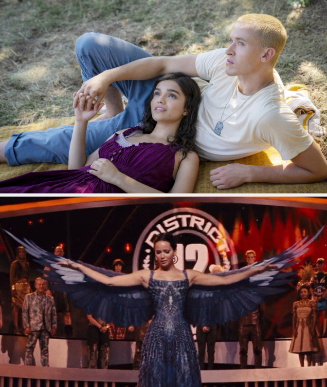 Screenshots from &quot;Ballad of Songbirds &amp;amp; Snakes&quot; and &quot;Catching Fire&quot;