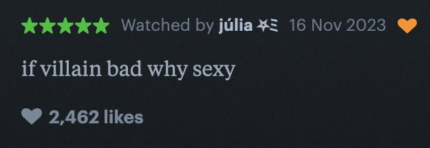 "if villain bad why sexy"