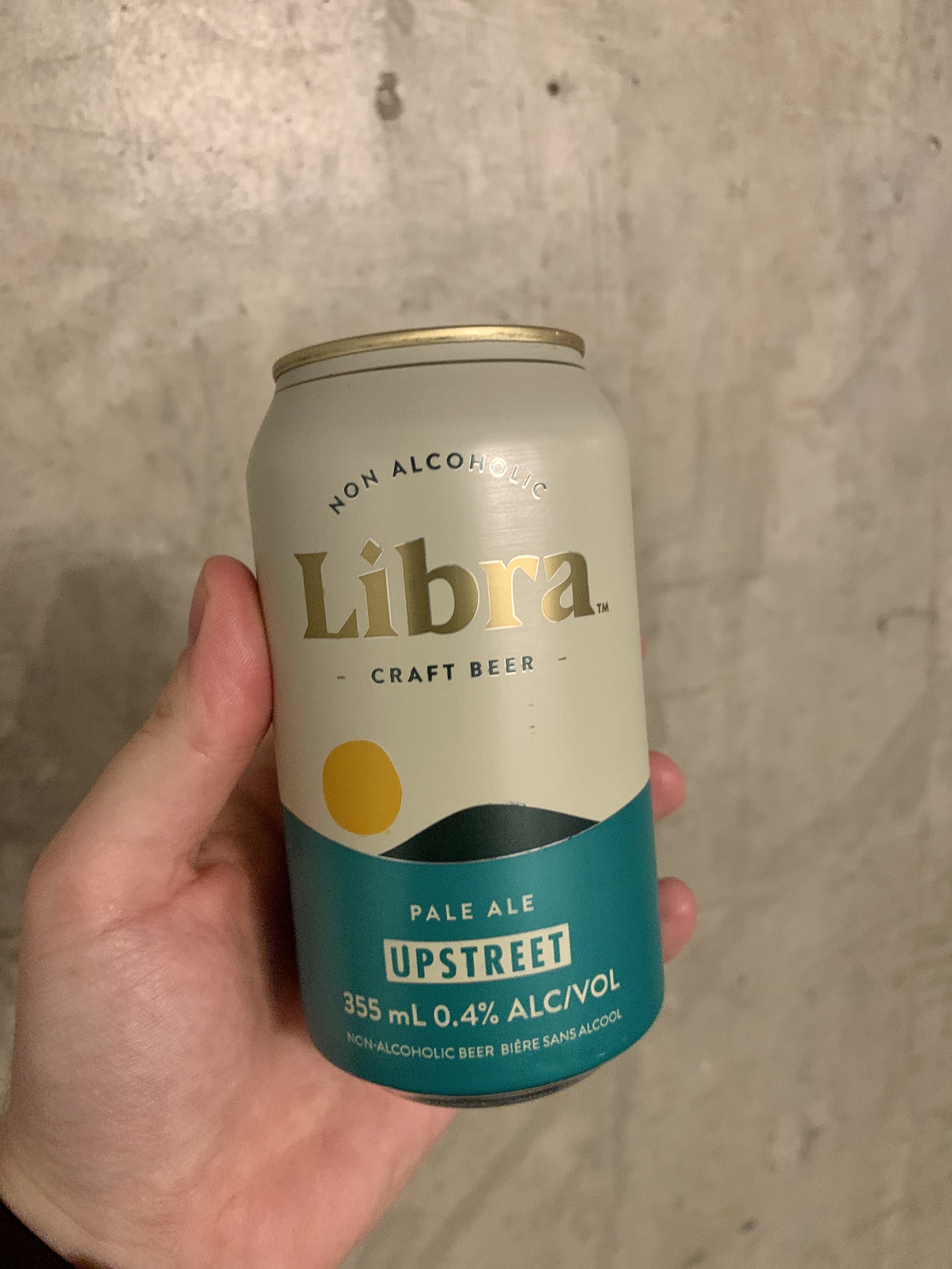 can of libra craft beer non-alc