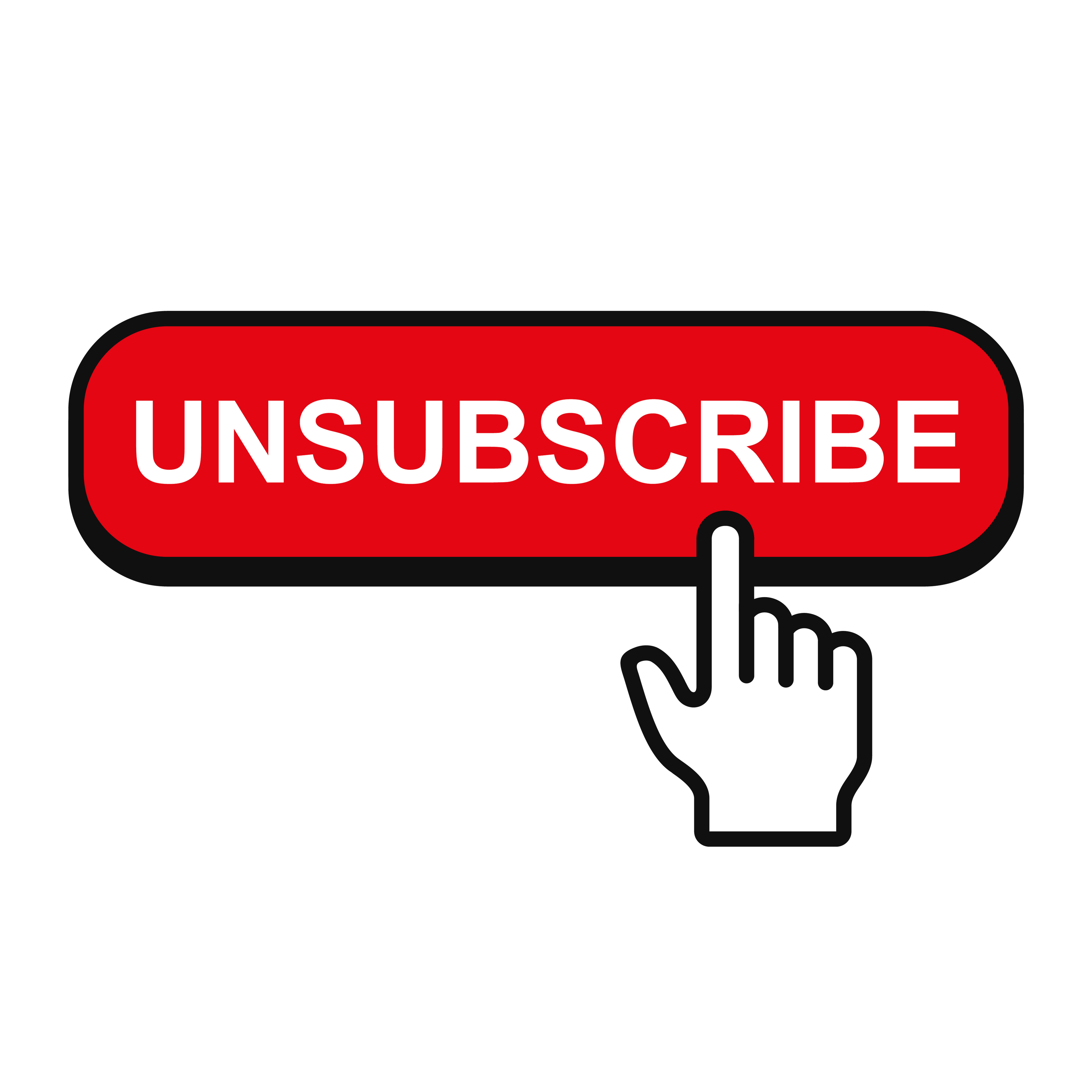 cursor hovering over unsubscribe button