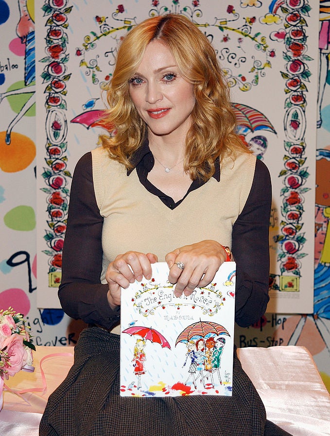Madonna with her book