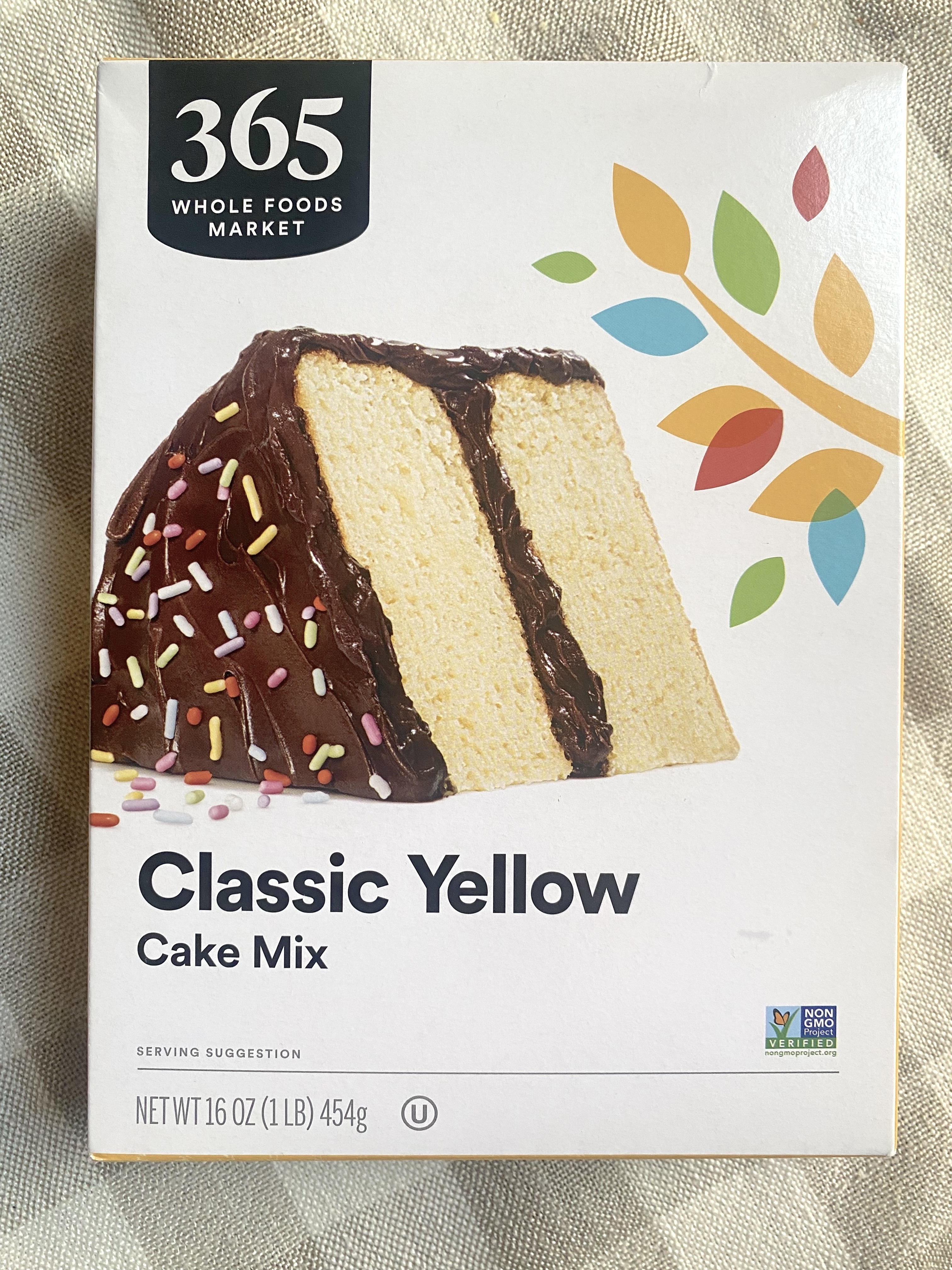 a box of whole foods cake mix