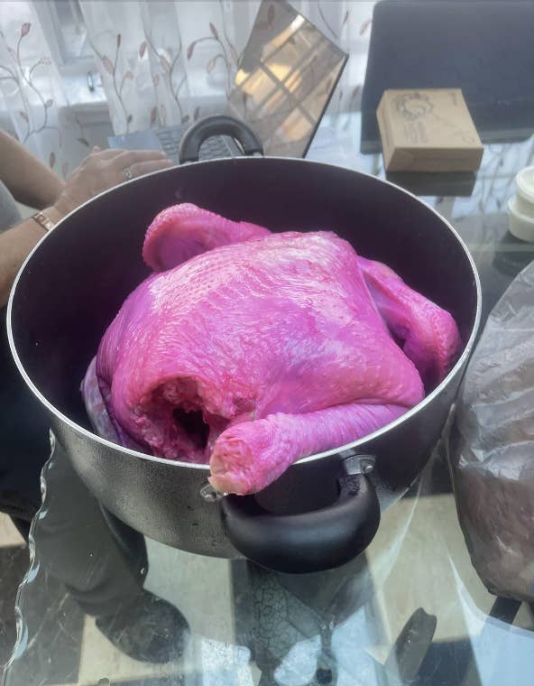 a purple turkey