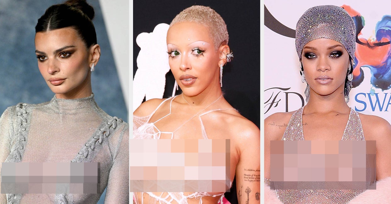 29 Celebrities Rocking Nipples on the Red Carpet