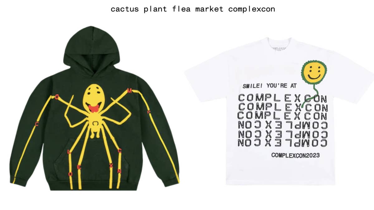 If you missed your chance to get your hands on CACTUS PLANT FLEA MARKET's ComplexCon merch you can still cop for a limited time here.