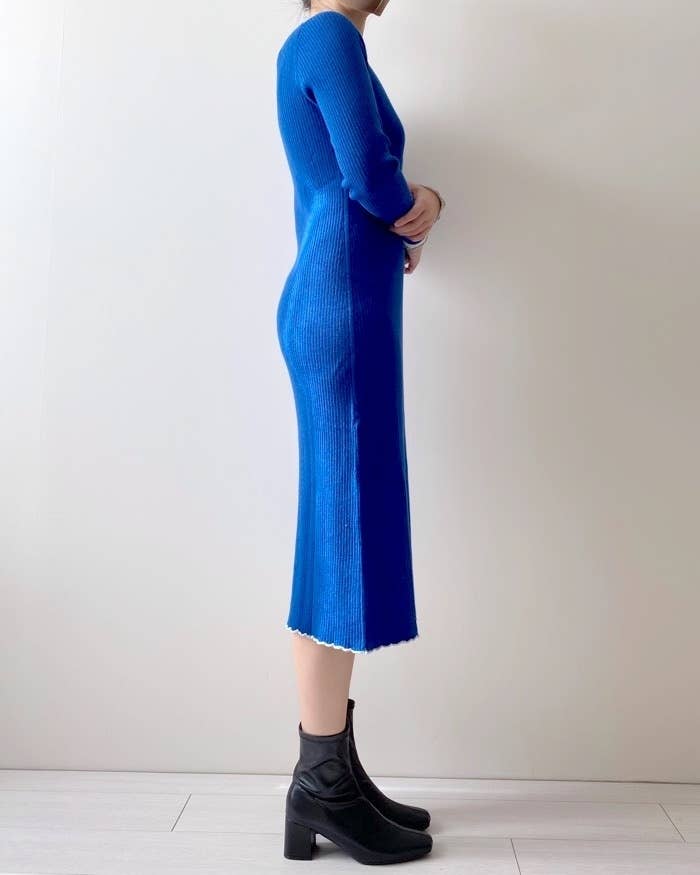 UNIQLO（ユニクロ）のおすすめワンピース「リブニットワンピース（長袖）」