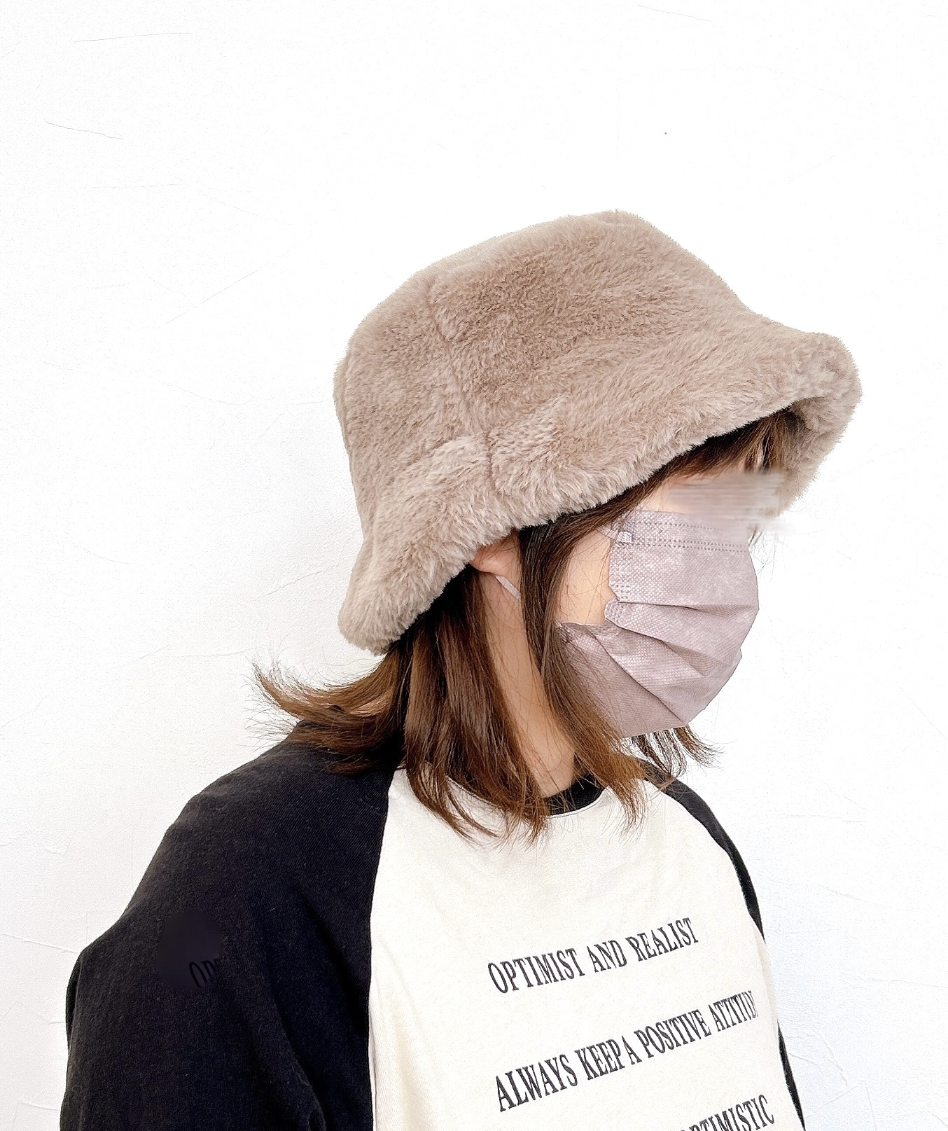 しまむらのオススメ帽子「エコファーバケットハット（MUMU）」