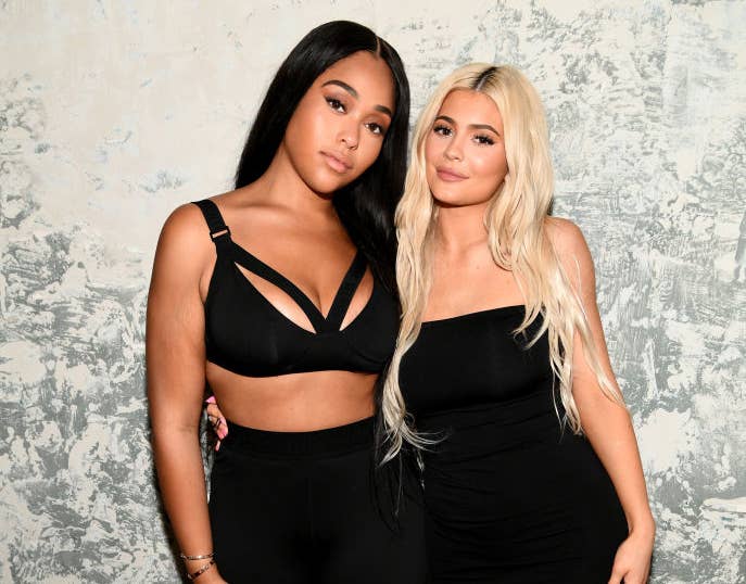 A closeup of Jordyn and kylie