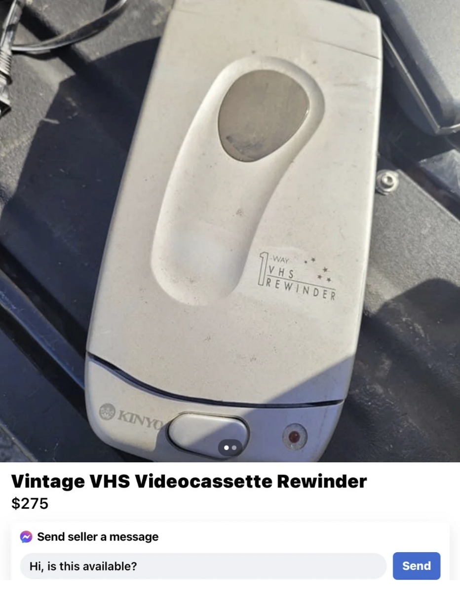 &quot;Vintage VHS Videocassette Rewinder&quot;