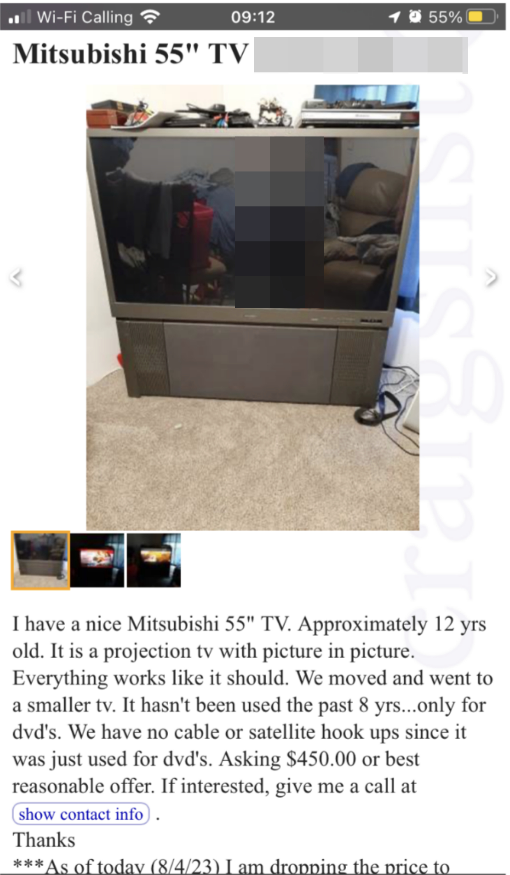 TV for sale