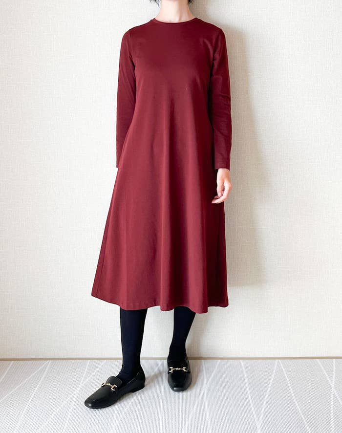 UNIQLO（ユニクロ）のおすすめアイテム「コットンブレンドフレアワンピース（長袖）」