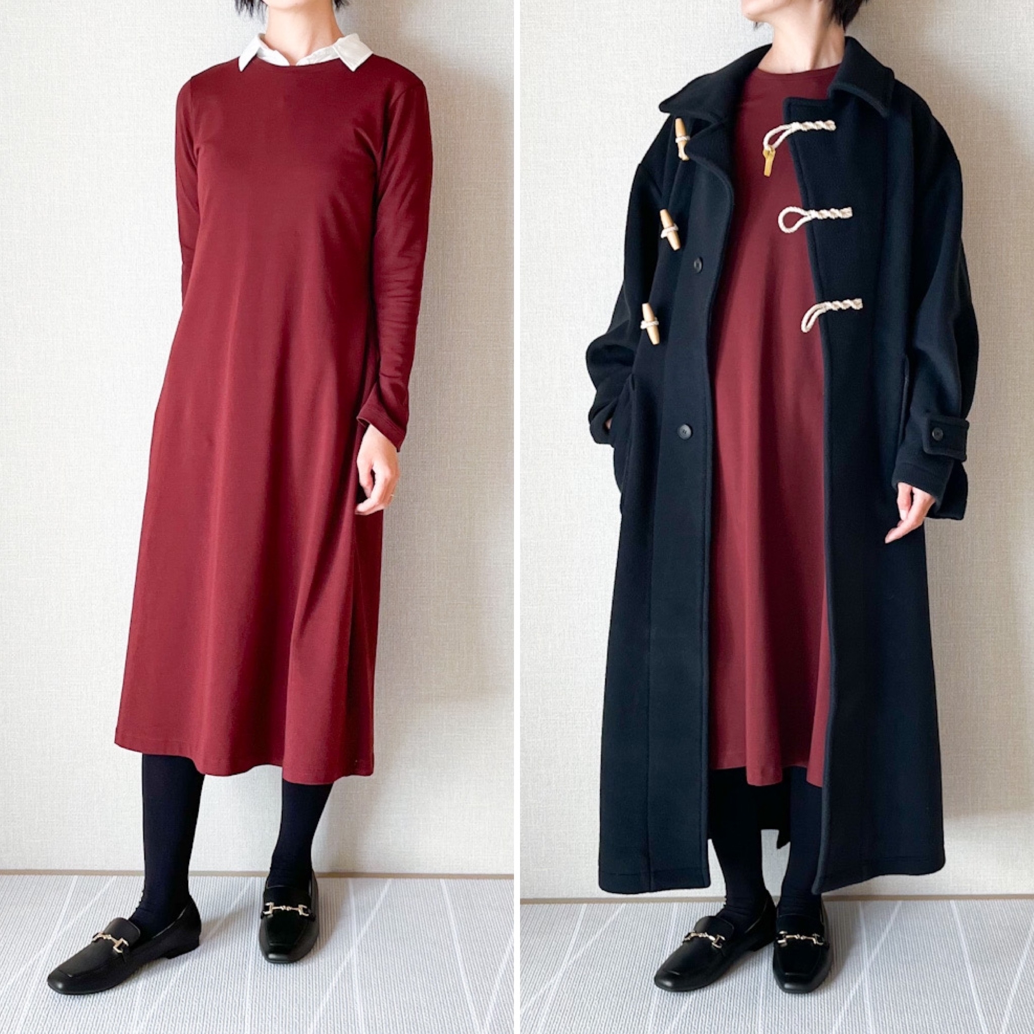 UNIQLO（ユニクロ）のおすすめアイテム「コットンブレンドフレアワンピース（長袖）」