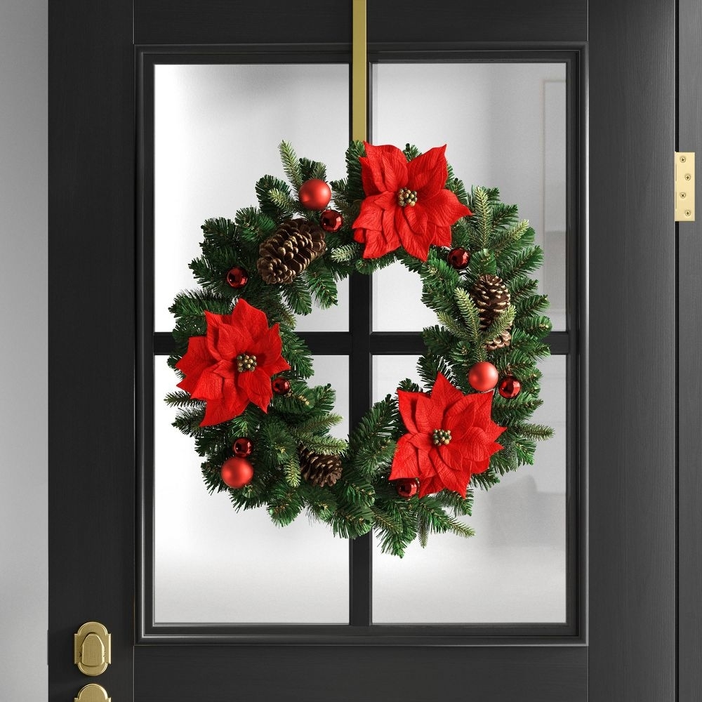 The wreath on a door