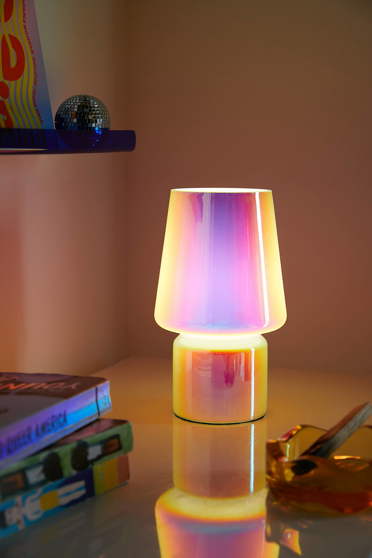 colorful glass lamp