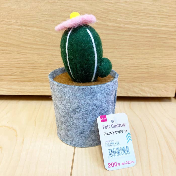 DAISO(ダイソー)のかわいいインテリア「フェルトサボテン」