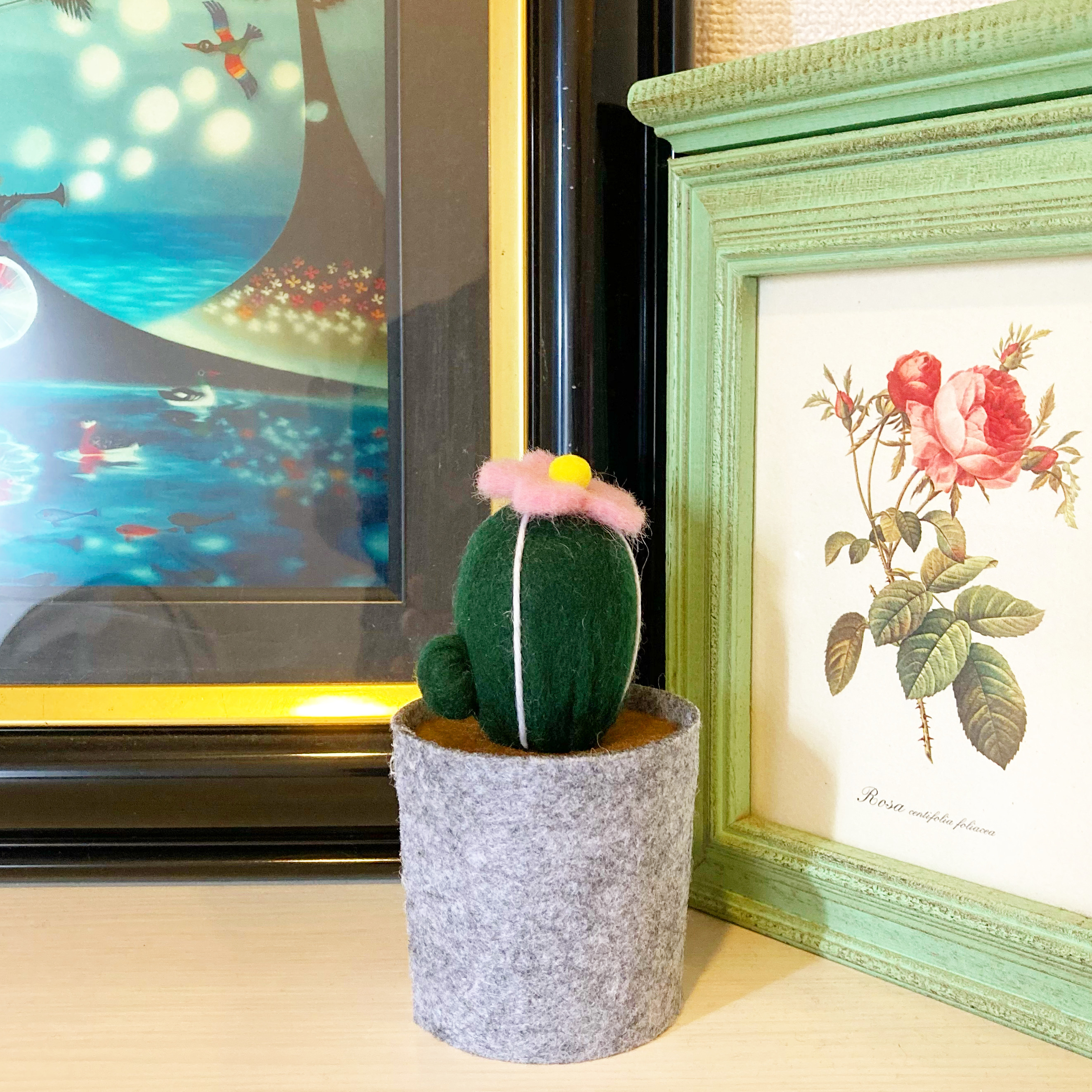 DAISO(ダイソー)のかわいいインテリア「フェルトサボテン」