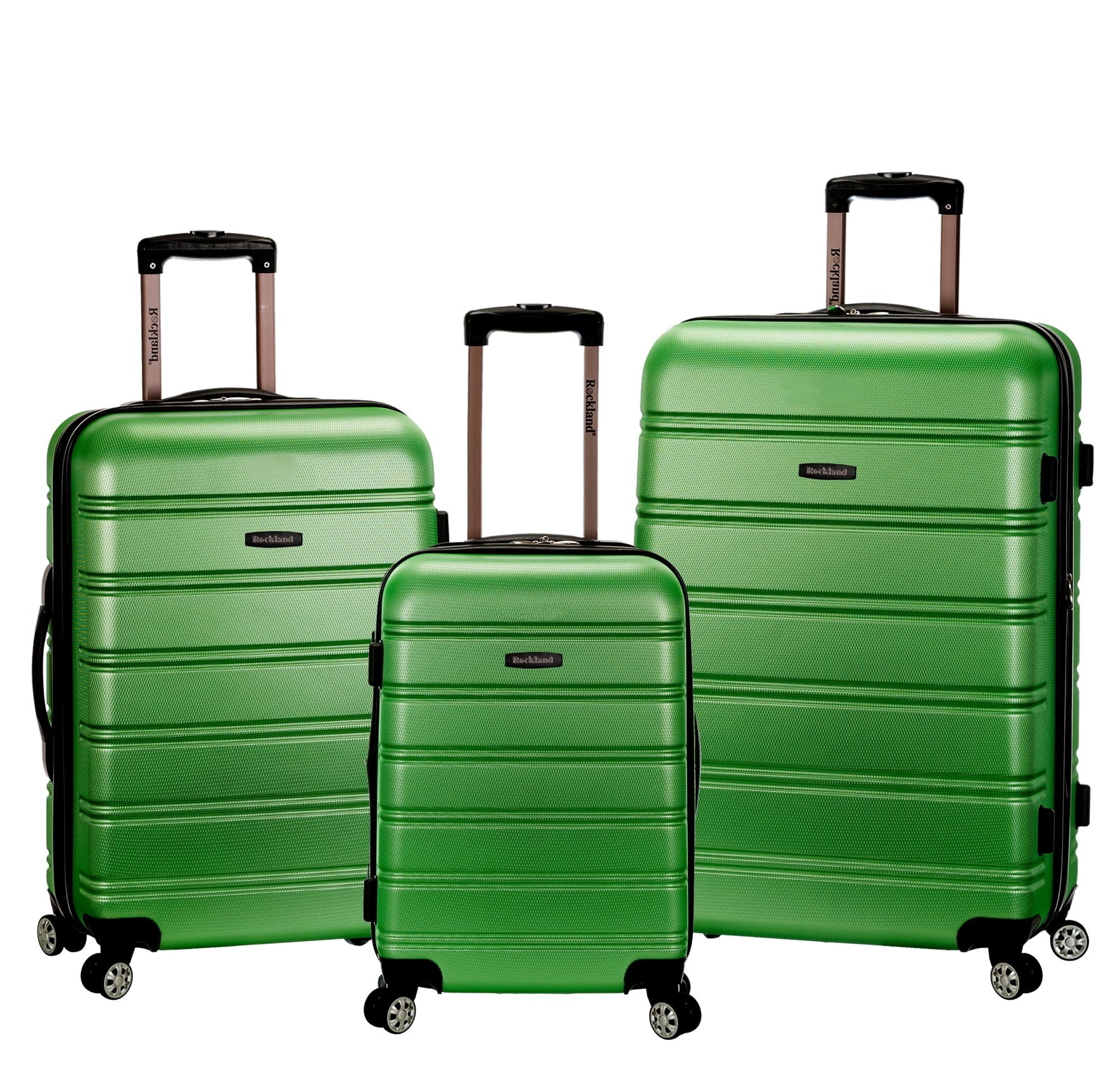 the green luggage set