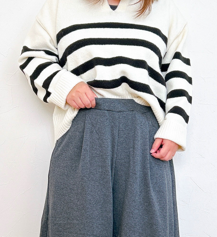 Honeys(ハニーズ)のおすすめパンツ「あったかガウチョパンツ」