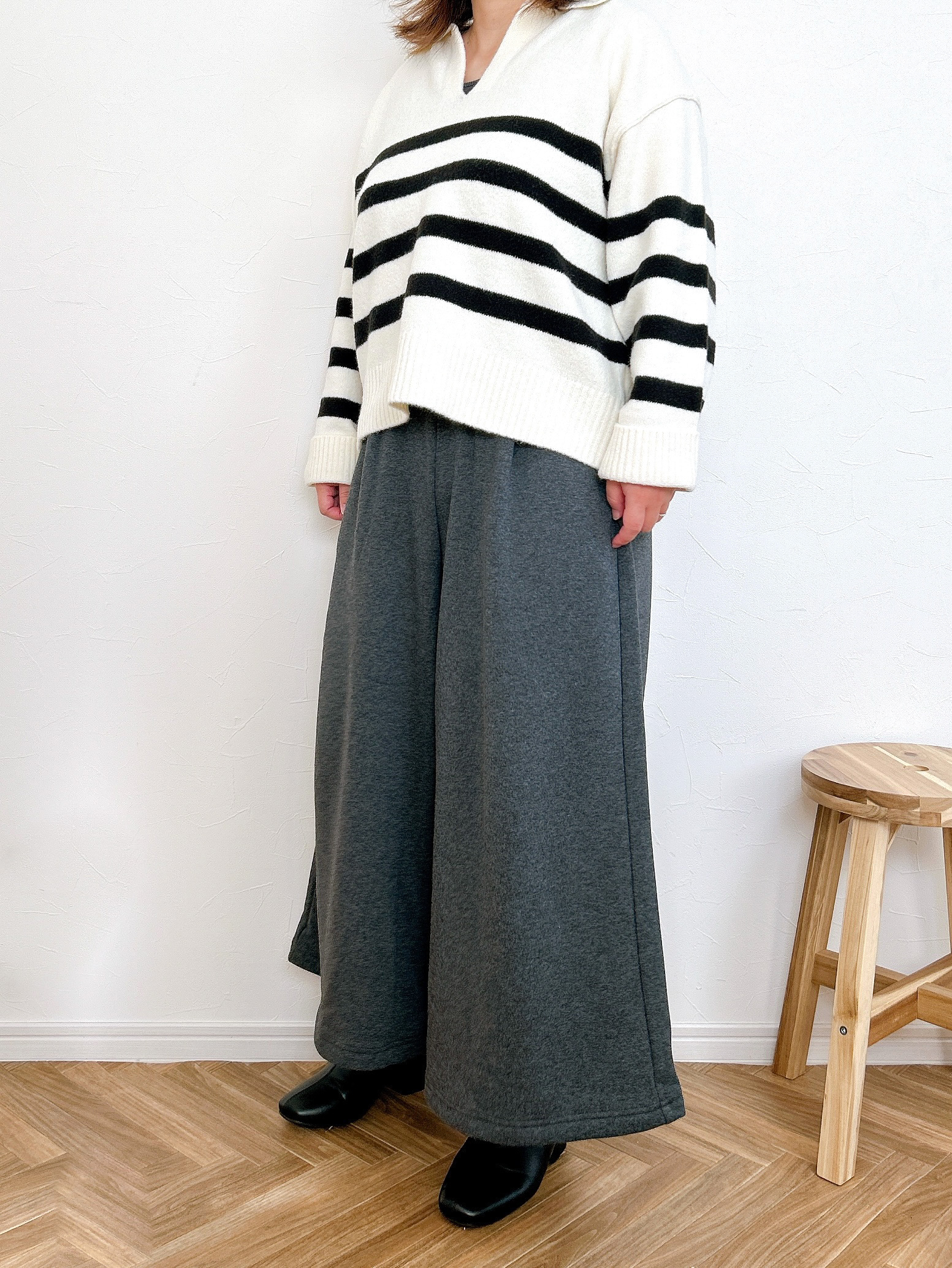 Honeys(ハニーズ)のおすすめパンツ「あったかガウチョパンツ」