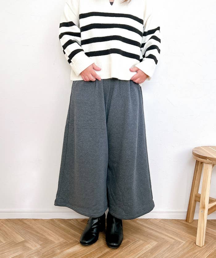 Honeys(ハニーズ)のおすすめパンツ「あったかガウチョパンツ」