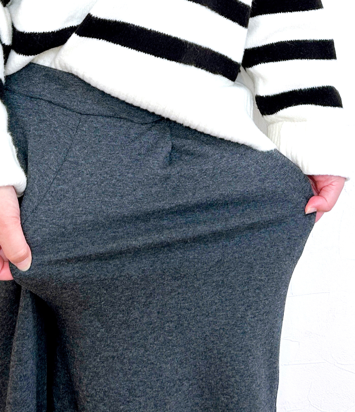 Honeys（ハニーズ）のおすすめパンツ「あったかガウチョパンツ」