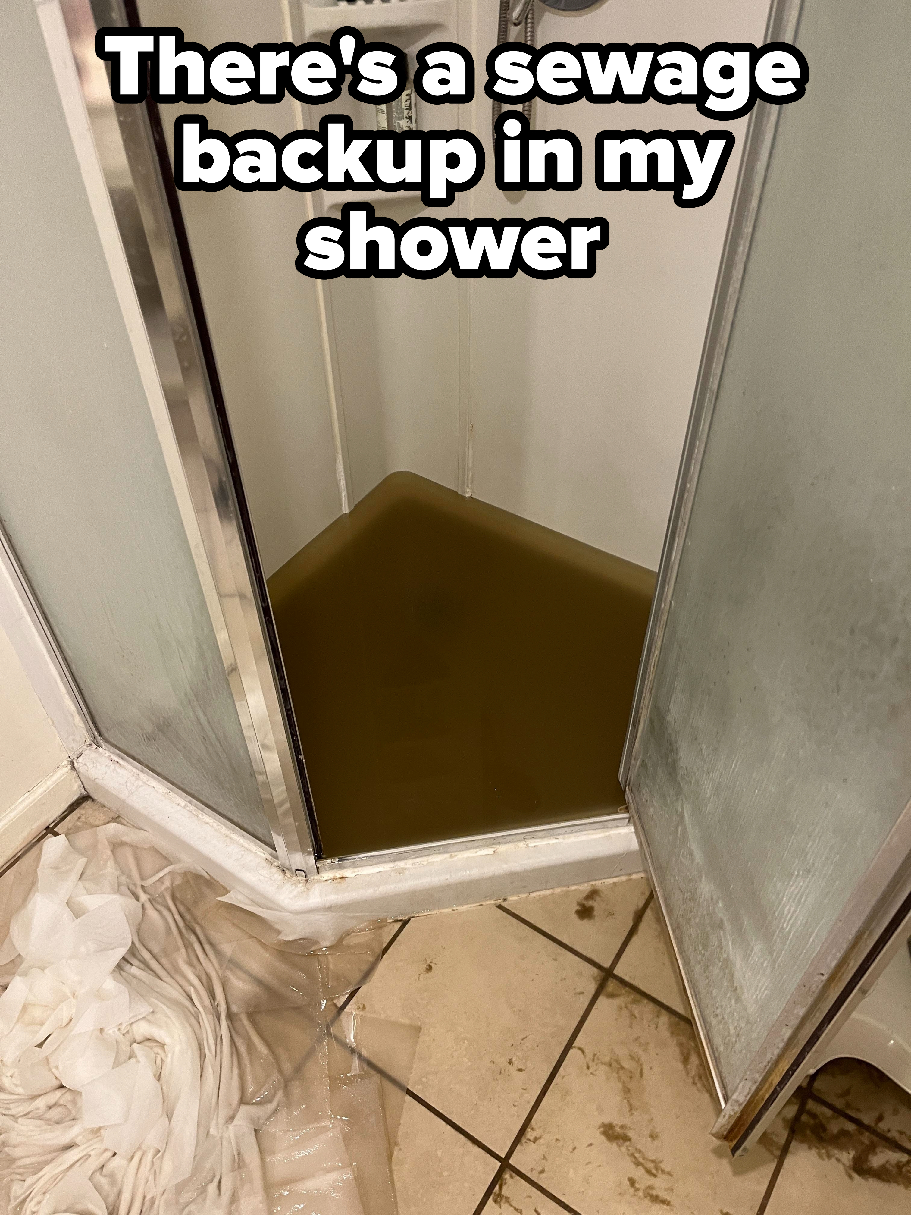 &quot;There&#x27;s a sewage backup in my shower&quot;