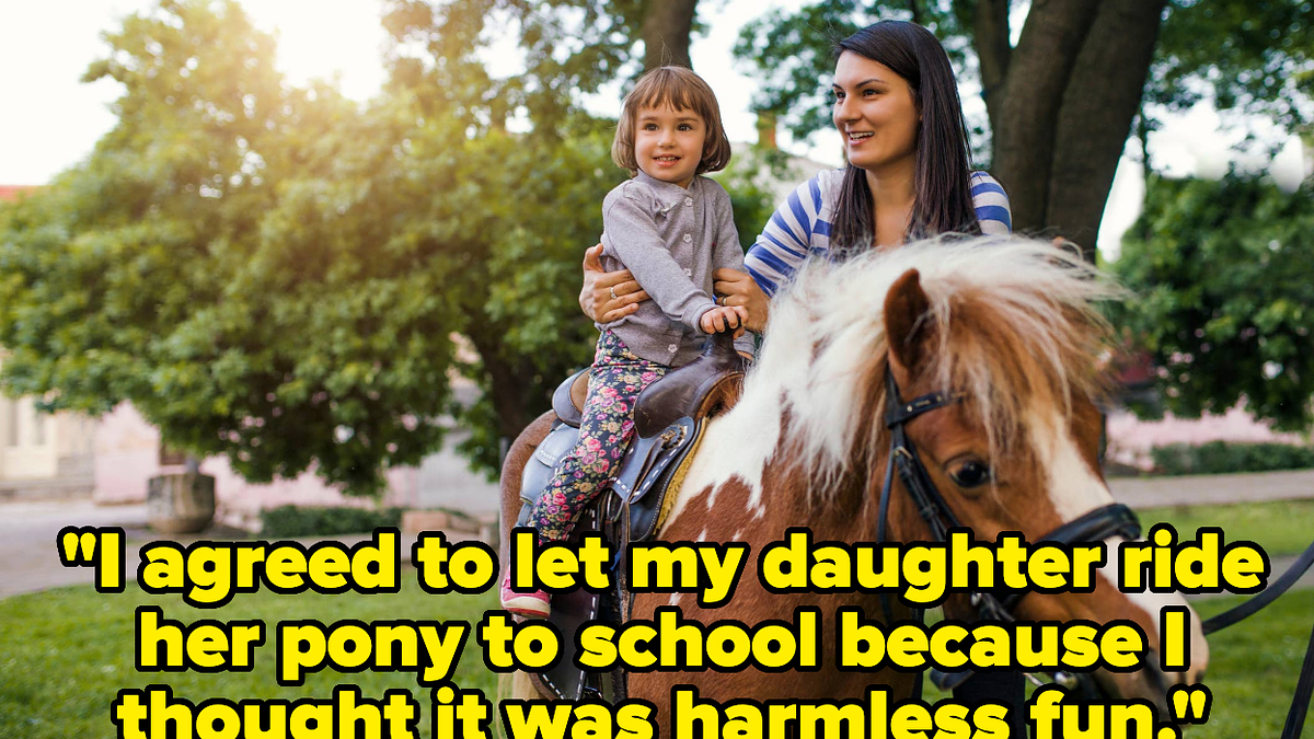 AITA Mother Lets Daughter Ride Pony To School