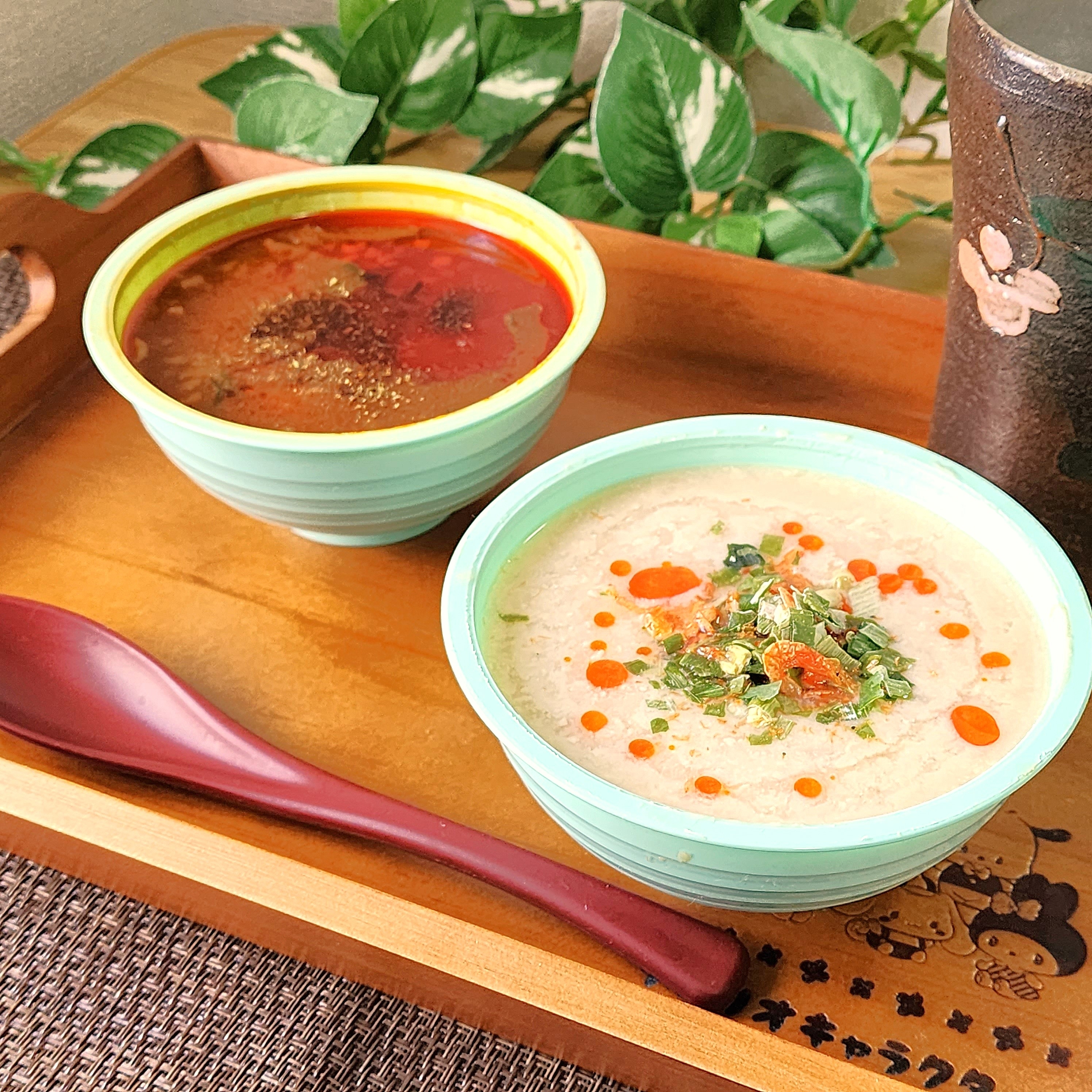 PLAZA（プラザ）のおすすめフード「粥粥好日 鹹豆漿粥/麻辣火鍋粥」