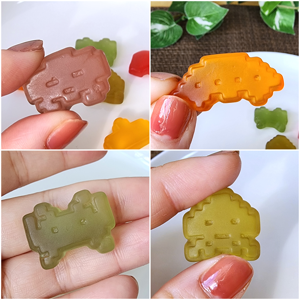 PLAZA（プラザ）のおすすめお菓子「POWER BEARS パワーベアーズ グミ（テトリス・インベーダーゲーム）」