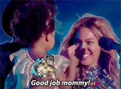 GIF of Blue Ivy saying &quot;Good job, Mommy!&quot; and clapping