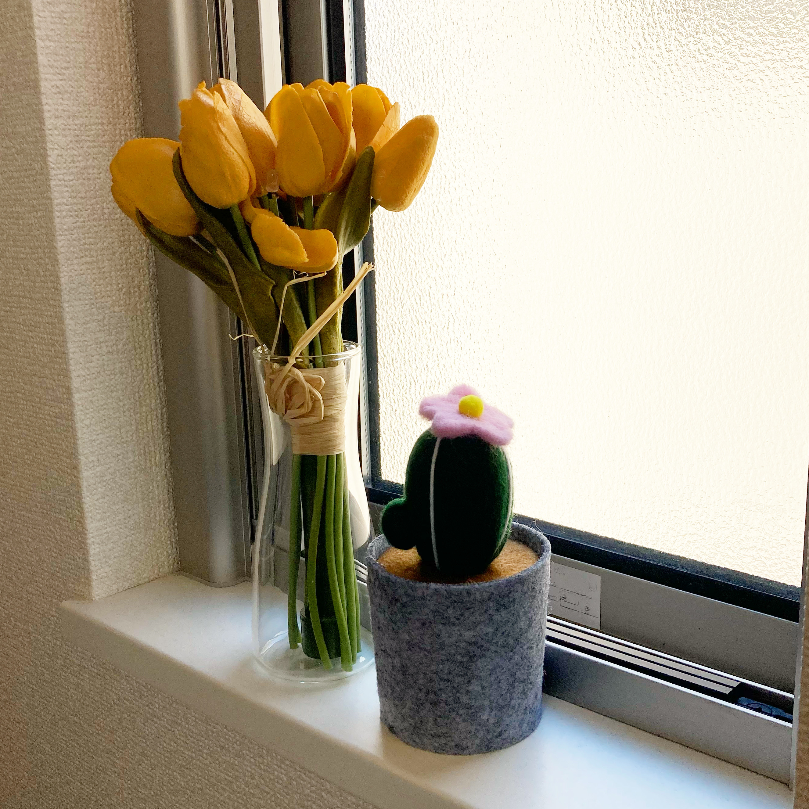 DAISO(ダイソー)のかわいいインテリア「フェルトサボテン」