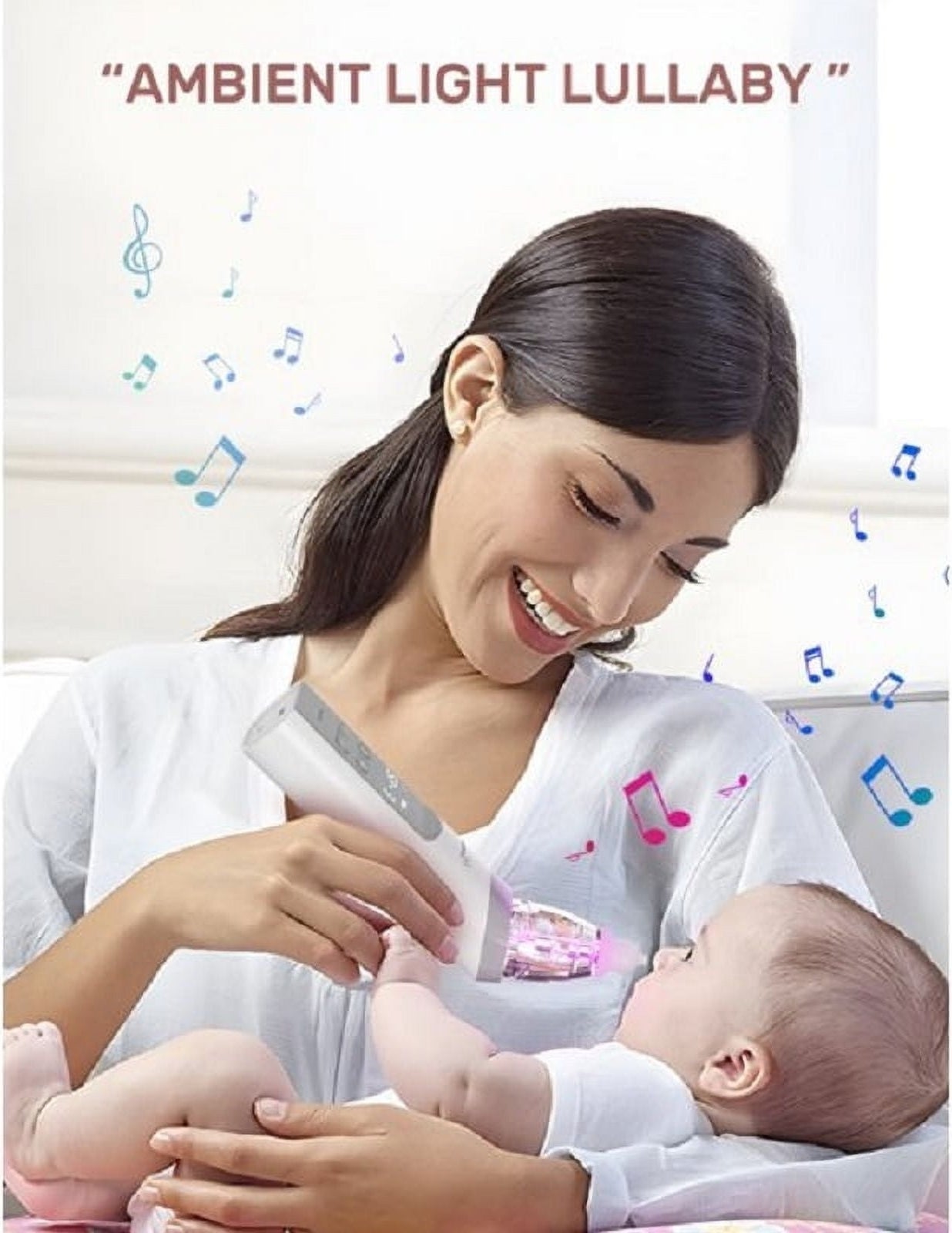 A woman uses an aspirator on a baby