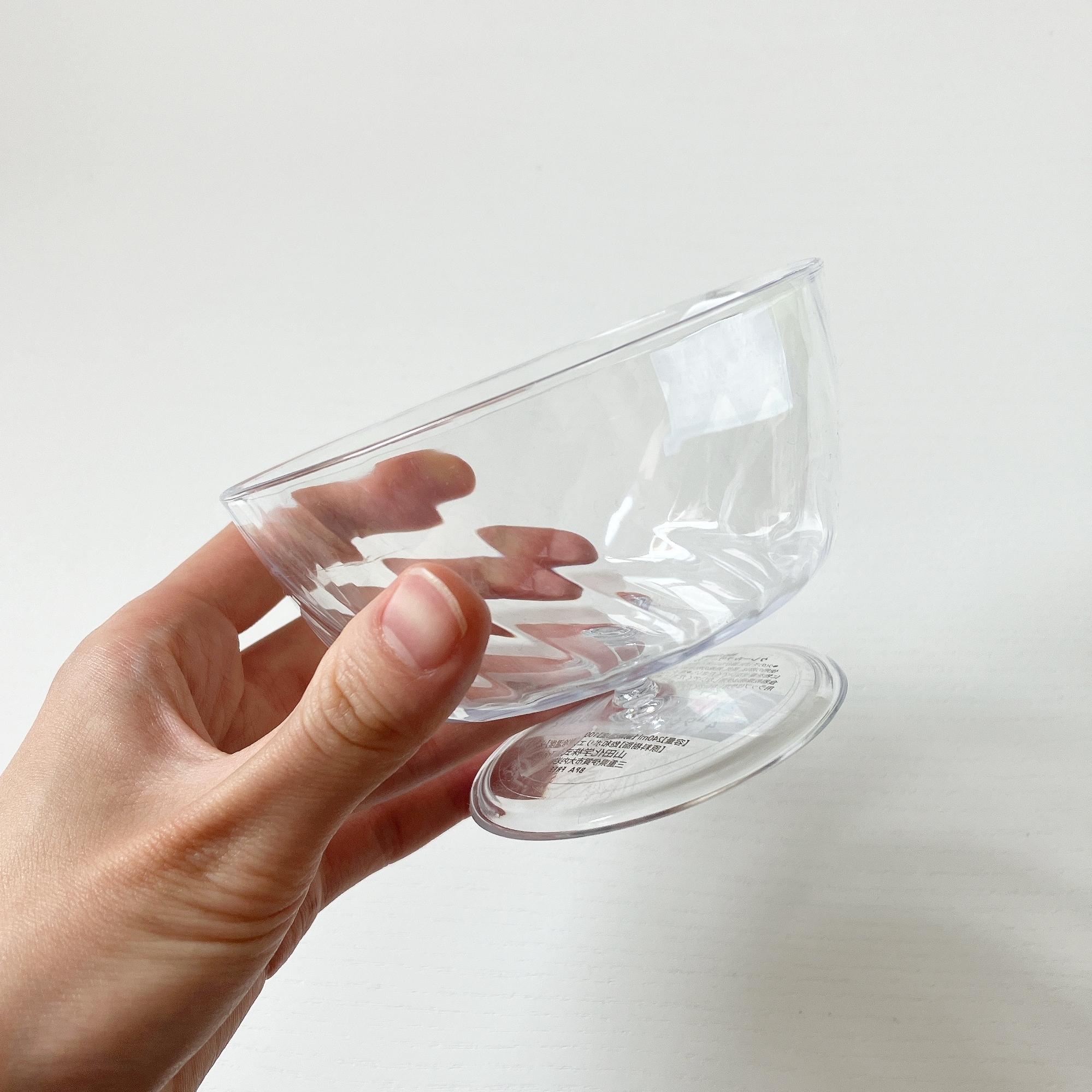 Seria(セリア)のおすすめ食器「クレール デザートカップ クリア」