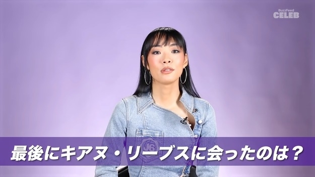 インタビューに答えるリナ・サワヤマ