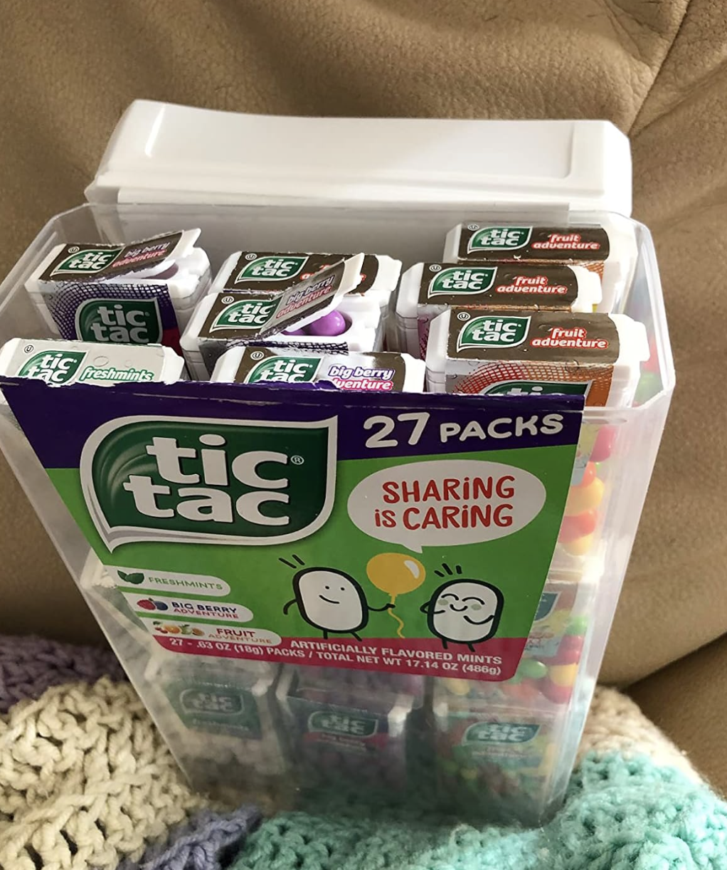 Giant box of tic tacs full of 27 boxes of tic tacs