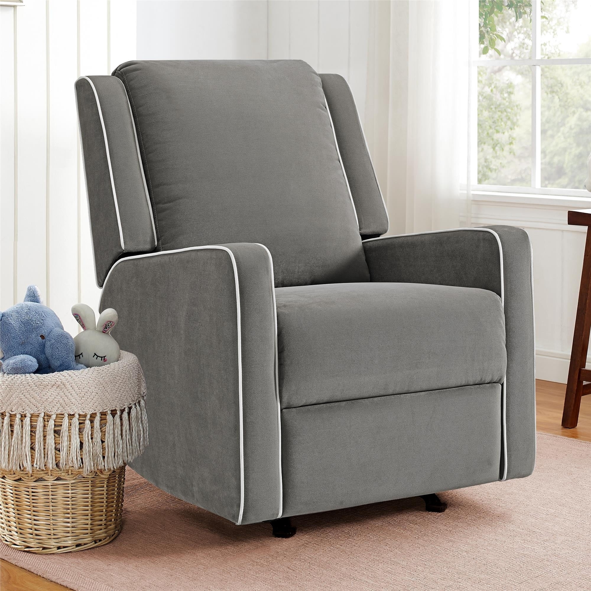 the rocking chair in grey