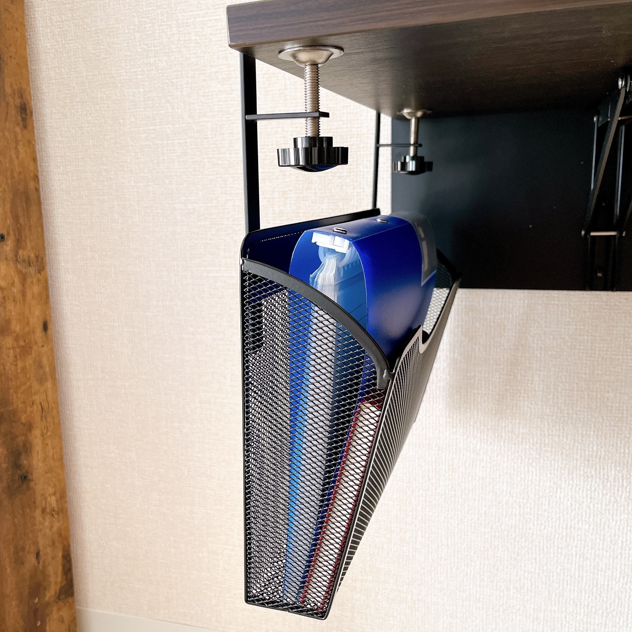 ニトリのオススメのグッズ「デスクサイド収納ラック（3512 IW01 ブラック）」