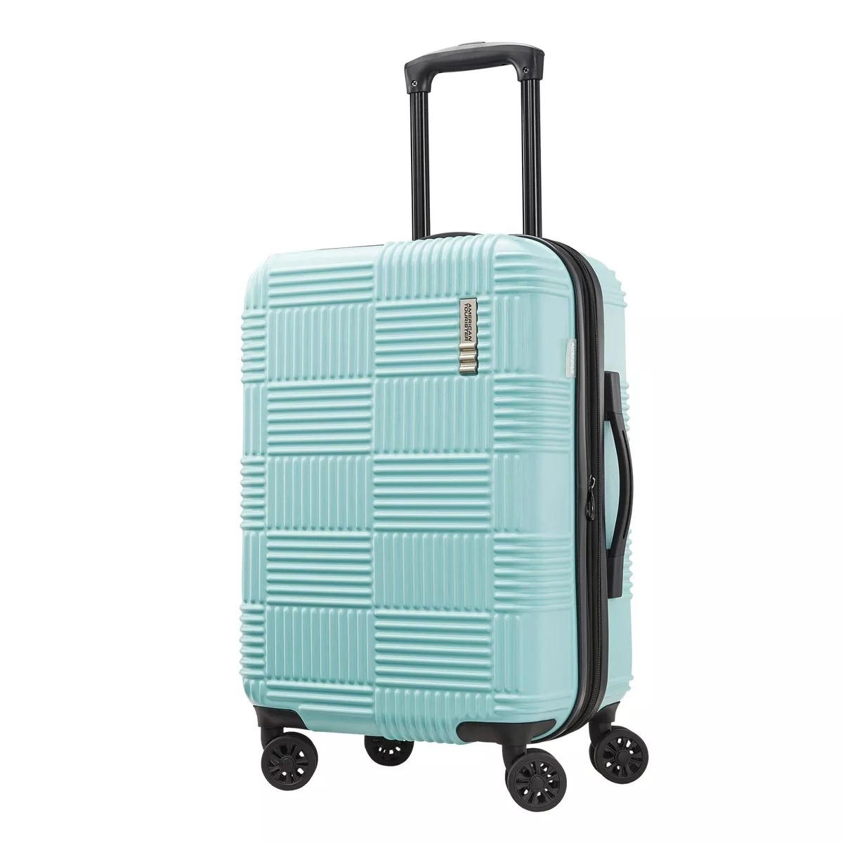 blue carry-on suitcase