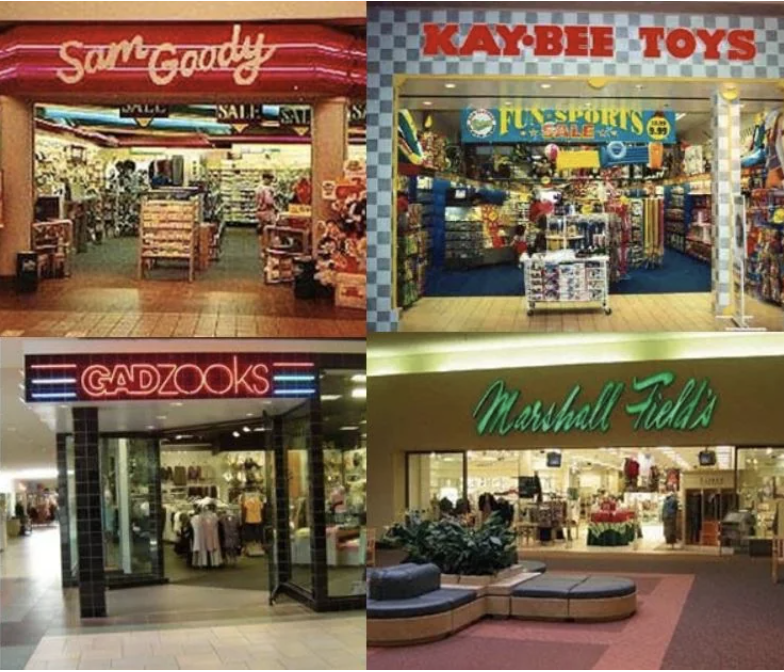 Stores in the mall