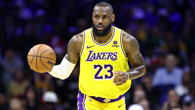 lebron is seen playing for lakers
