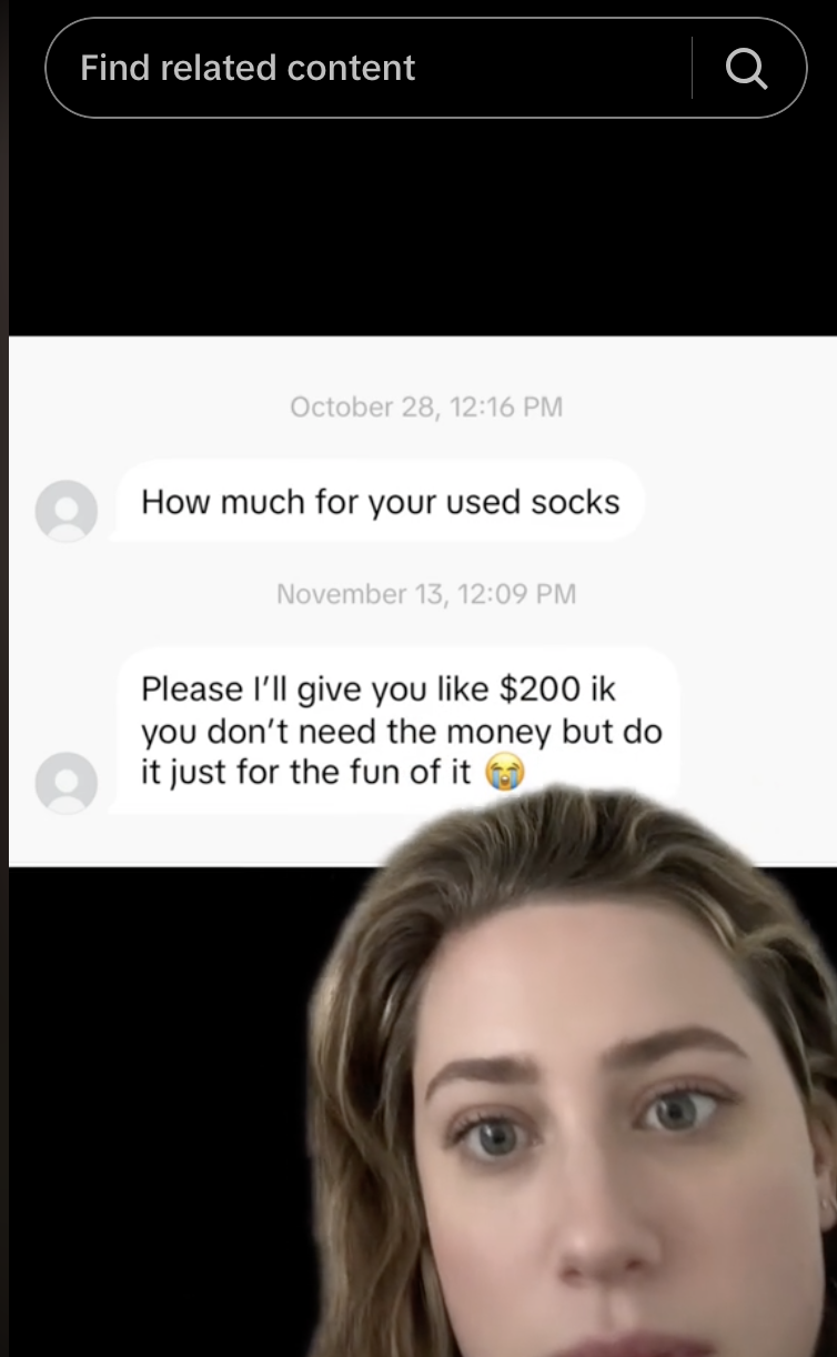 &quot;How much for your used socks?&quot;